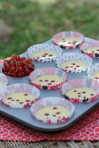 photo de Vanessa Romano illustrant des muffins à la groseille