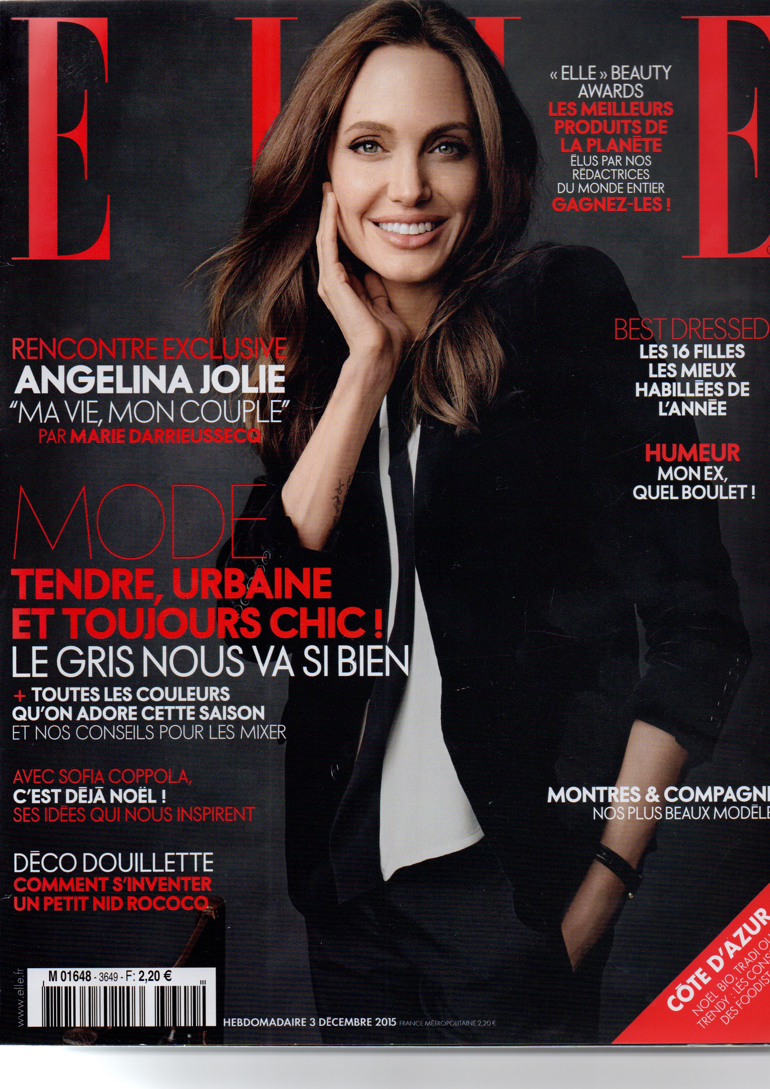 Magazine Elle décembre 2015