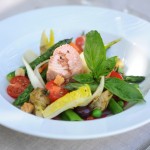 Salade comme une niçoise - Le Café à Saint Tropez (Var) - Vanessa Romano-Photographe et styliste culinaire-