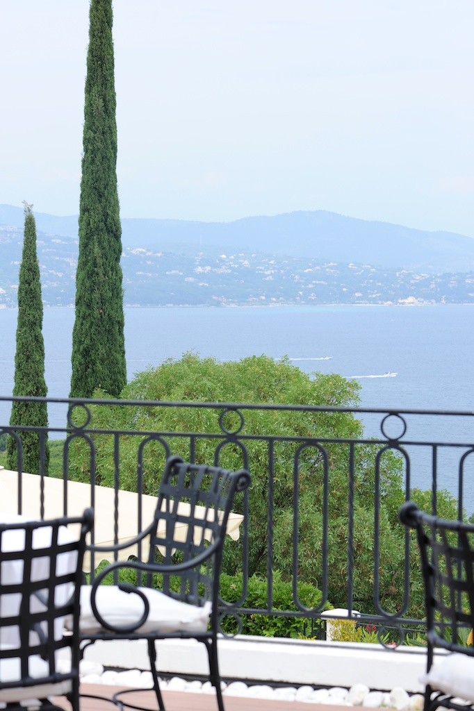photographie de la vue de la terrasse de la Villa Belrose