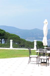 photographie de la Terrasse de la Villa Belrose à Saint Tropez