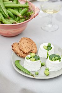 recette et photos de chèvres frais huile de persil