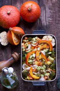 Photographie culinaire d'une ratatouille d'hiver