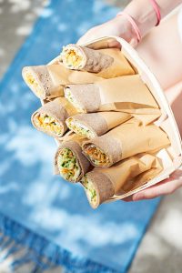 recette photo et stylisme wrap de sarrasin aux légumes