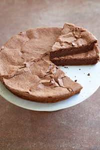 photographie culinaire d'un gâteau au chocolat